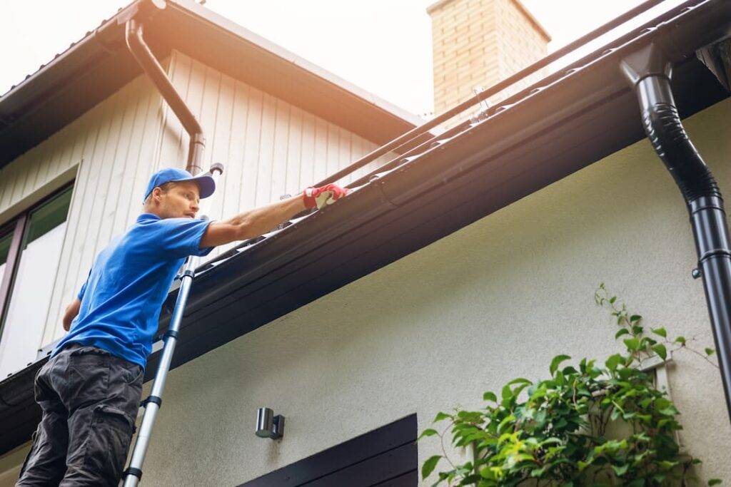 Ladder To Clean Guttering